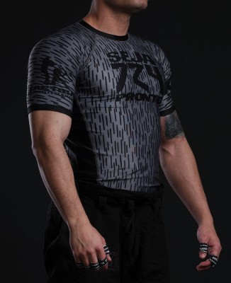 Rain Drop Camo 724 Rashguard Steel Gray