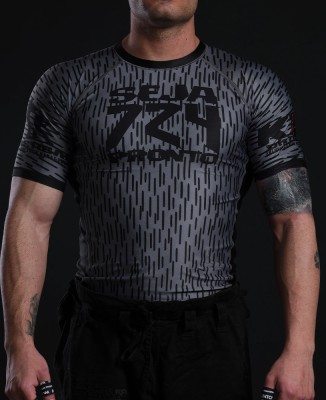 Rain Drop Camo 724 Rashguard Steel Gray